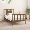 vidaXL Cadre de lit sans matelas marron miel pin massif 100x200 cm
