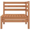 vidaXL Salon de jardin 6 pcs Marron miel Bois de pin massif