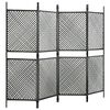 vidaXL Panneau de cl&ocirc;ture R&eacute;sine tress&eacute;e 2,4x2 m Anthracite