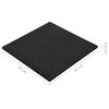vidaXL Tapis anti-vibrations pour la machine &agrave; laver Noir 60x60x0,6 cm