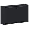 vidaXL Cabinet &agrave; chaussures mural BREDA 71 x 17 x 43 cm Noir