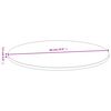 vidaXL Dessus de table Ø60x1,5 cm bambou