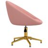 vidaXL Chaises &agrave; manger lot de 4 Rose Velours