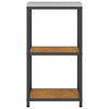 vidaXL Rangement de cuisine avec &eacute;tag&egrave;re Rouill&eacute; 60 x 50 x 92 cm Acier
