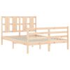 vidaXL Cadre de lit sans matelas 140x190 cm bois massif
