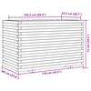 vidaXL Jardini&egrave;re blanc 110x60x72 cm bois de pin massif
