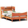 vidaXL Cadre de lit sans matelas cire marron 160x200cm bois pin massif