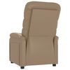 vidaXL Fauteuil inclinable Cappuccino Similicuir