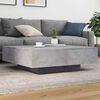 vidaXL Table basse gris b&eacute;ton 100x100x31 cm bois d'ing&eacute;nierie