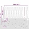 vidaXL Cl&ocirc;ture avec poteau Vert 0,6 x 10 m Acier et PVC
