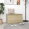 vidaXL Banc d'entr&eacute;e 80x40x45 cm Ch&ecirc;ne sonoma Bois d'ing&eacute;nierie