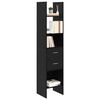 vidaXL Biblioth&egrave;que Ch&ecirc;ne noir 40 x 35 x 180 cm Bois d'ing&eacute;nierie
