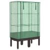 vidaXL Jardini&egrave;re sur&eacute;lev&eacute;e avec housse aspect rotin 80x40x140 cm
