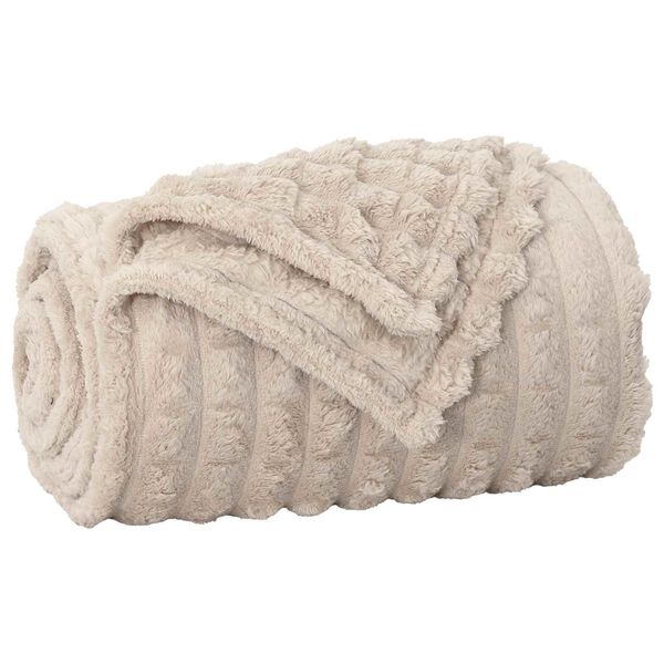 vidaXL Couvertures &agrave; jeter 6 pcs Beige 150 x 130 cm Toison
