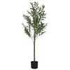 vidaXL Olivier artificiel 450 feuilles 120 cm vert