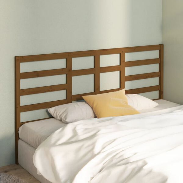 vidaXL T&ecirc;te de lit Marron miel 186x4x104 cm Bois massif de pin
