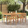 vidaXL Table de jardin Naturel et gris 200 x 90 x 75 cm