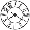vidaXL Horloge murale vintage avec mouvement &agrave; quartz M&eacute;tal 80 cm XXL
