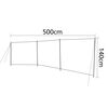 Bo-Camp Brise-vent Season 500x140 cm Gris et anthracite