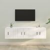 vidaXL Ensemble de meubles TV 3 pcs Blanc Bois d'ing&eacute;nierie