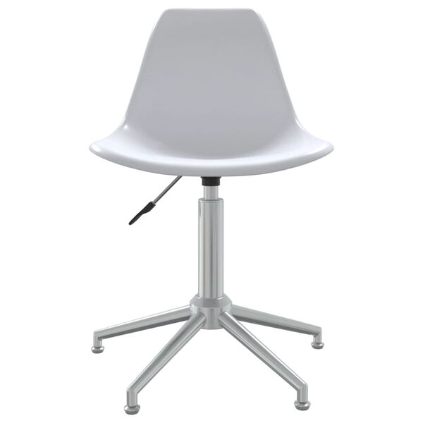 vidaXL Chaises pivotantes &agrave; manger lot de 4 blanc PP