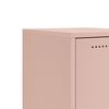 vidaXL Buffet rose 36x39x72 cm acier