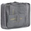 vidaXL Ensemble cube d'emballage de voyage 6 pcs Gris