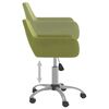 vidaXL Chaises pivotantes &agrave; manger lot de 4 vert clair velours