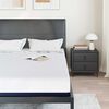 vidaXL Matelas Blanc et Bleu 140 x 190 cm Tissu jacquard