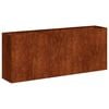 vidaXL Jardini&egrave;re rouill&eacute; 200x40x80 cm acier inoxydable
