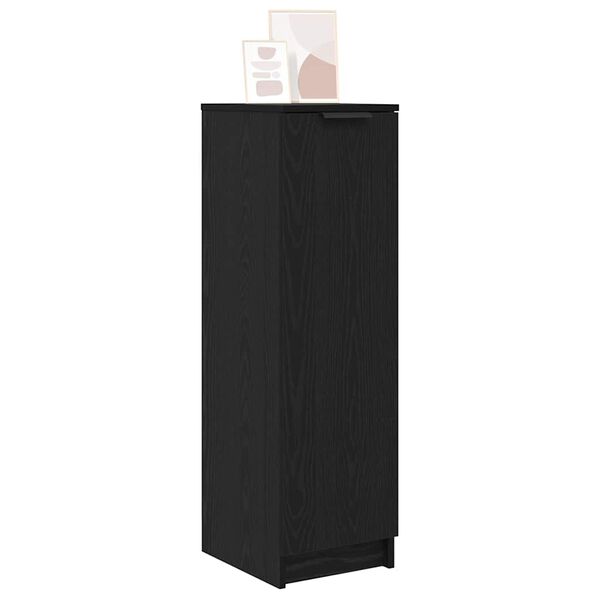 vidaXL Meuble à chaussures avec étagère Chêne noir 29.5 x 35 x 101 cm