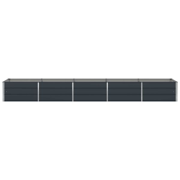 vidaXL Jardini&egrave;re Anthracite 400 x 80 x 45 cm Acier