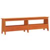 vidaXL Banc d'entr&eacute;e cire marron 160x28x45 cm bois de pin massif