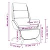 vidaXL Chaise de relaxation avec repose-pied Marron Velours