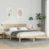 vidaXL Cadre de lit Marron 160 x 200 cm Pin massif