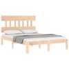 vidaXL Cadre de lit sans matelas 140x190 cm bois de pin massif