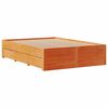 vidaXL Cadre de lit sans matelas avec tiroirs 140x190 cm bois de pin