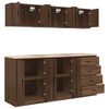 vidaXL Armoires de garage 6 pcs ch&ecirc;ne marron bois d'ing&eacute;nierie