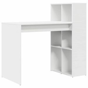 vidaXL Bureau Blanc 108 x 55 x 103 cm Bois d'ing&eacute;nierie