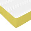 vidaXL Sommier &agrave; lattes de lit avec matelas Vert 140x190 cm Tissu