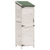 vidaXL Abri de jardin Blanc 59,5 x 56 x 176,5 cm Bois d'ing&eacute;nierie