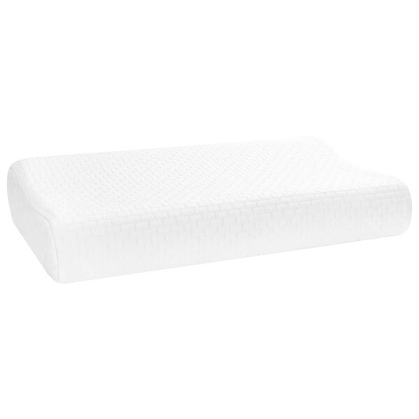 vidaXL Coussin de sommeil Uni Blanc 80 x 40 x 12,5 cm