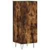 vidaXL Buffet haut Ch&ecirc;ne fum&eacute; 34,5x34x180 cm Bois d'ing&eacute;nierie