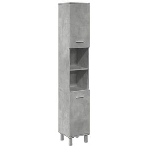vidaXL Armoire de salle de bain Gris béton 30x30x179 cm Aggloméré