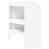 vidaXL MeubleTVd'Angle Blanc 102 x 40,5 x 45 cm Bois d'ing&eacute;nierie