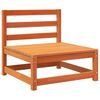 vidaXL Salon de jardin 4 pcs cire marron bois de pin massif