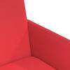 vidaXL Chaises de Salle &agrave; Manger avec Roues 2 pcs Rouge Faux cuir