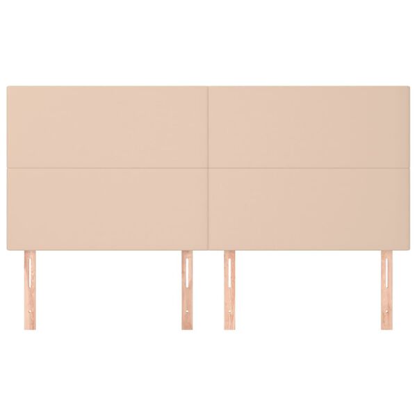 vidaXL T&ecirc;te de lit Cappuccino 180 x 5 x 118/128 cm Similicuir