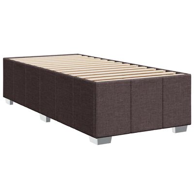 vidaXL Sommier à lattes de lit avec matelas Marron foncé 80x200 cm