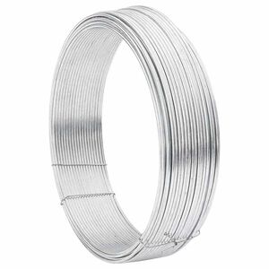 vidaXL Fil de clôture Argent 80 m Acier